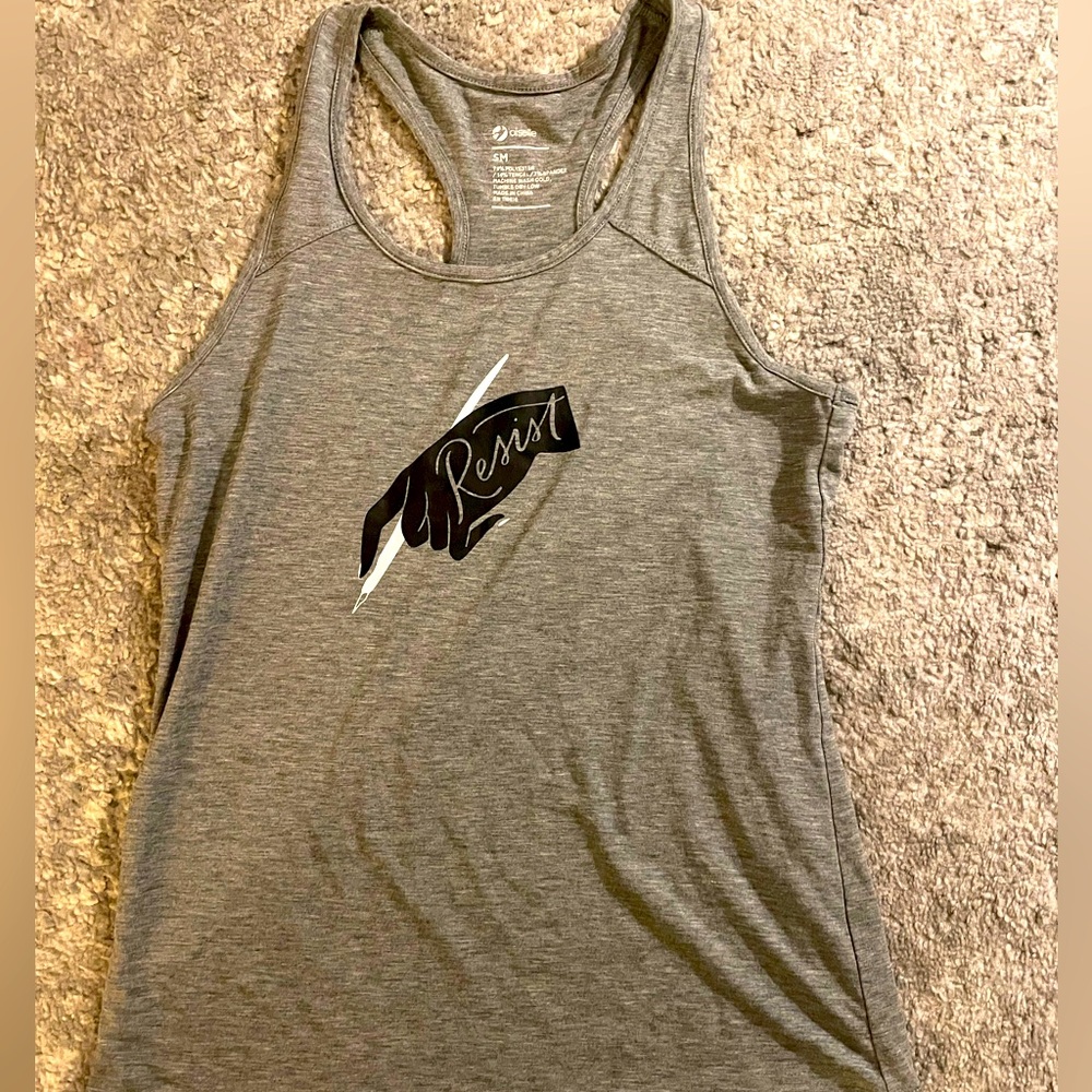 Oiselle Gray Resist Tank Top